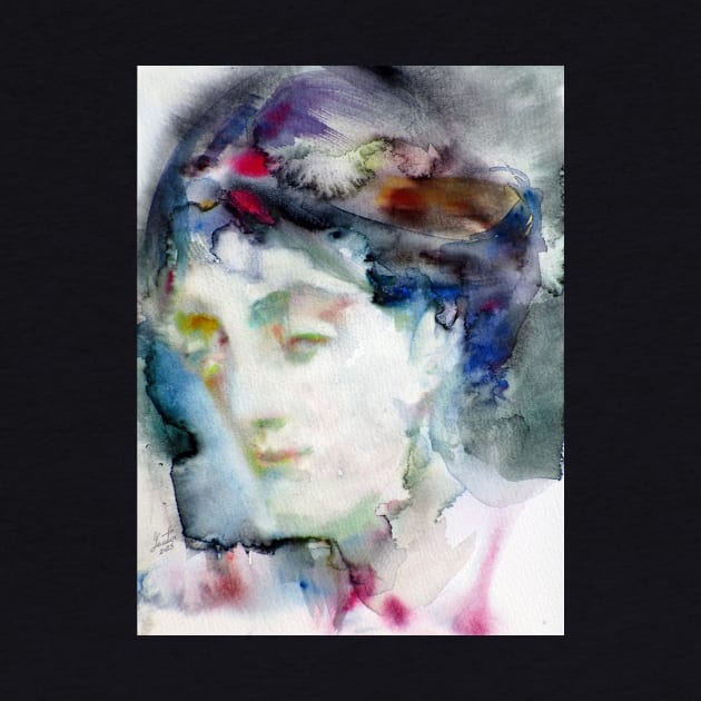 VIRGINIA WOOLF - watercolor portrait .4 by lautir